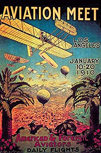 Buyenlarge 0-587-01229-3-P1827 Aviation Meet in Los Angeles Paper Poster, 18" x 27"