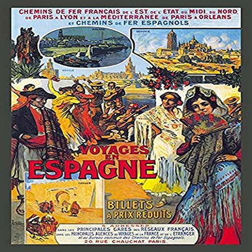 Buyenlarge Voyages en Espagne - 8" X 12" Fine Art Giclee Print