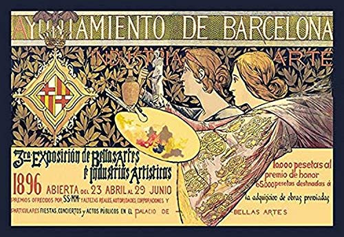 Buyenlarge 0-587-01450-4-G1624 Ayuntamiento de Barcelona Fine Art Giclee Print, 16" x 24"