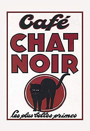 Buyenlarge 0-587-01616-7-P1827 Cafe Chat Noir Paper Poster, 18" x 27"