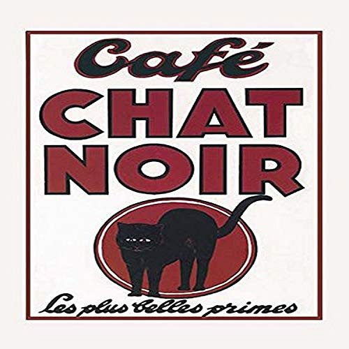 Buyenlarge 'Cafe Chat Noir' Paper Poster, 20 by 30-Inch