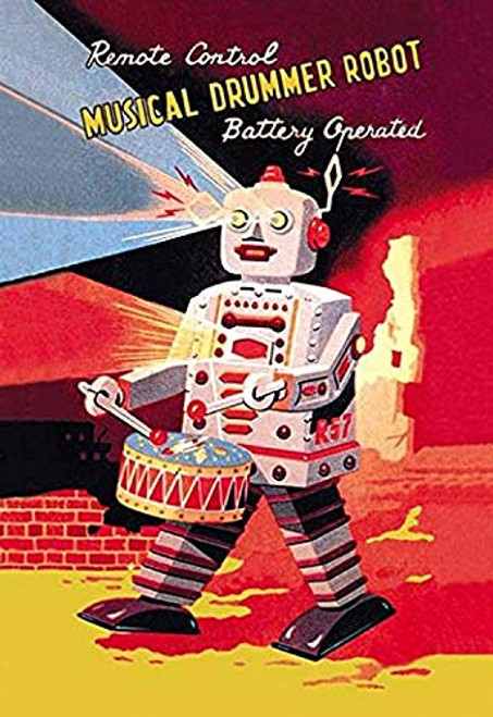 Buyenlarge 0-587-01697-3-P1827 Musical Drummer Robot Paper Poster, 18" x 27" Buyenlarge 0-587-01697-3-P1827 Musical Drummer Robot Paper Poster, 18" x 27"
