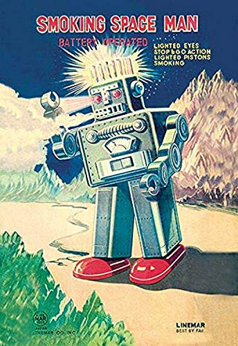 Buyenlarge 0-587-01714-7-P1827 Smoking Space Man Paper Poster, 18" x 27"