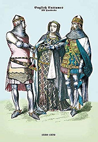 Buyenlarge 0-587-02249-3-P1827 English Costumes: 1330-1370" Paper Poster, 18" x 27"