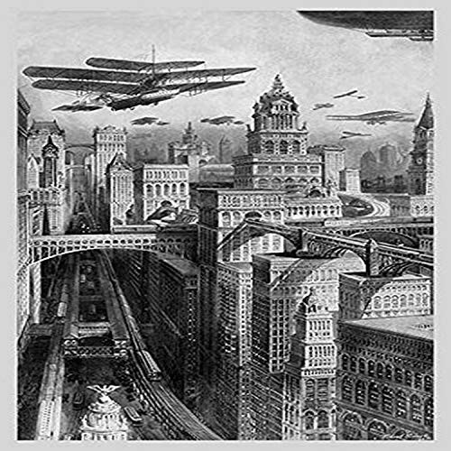 Buyenlarge 0-587-02431-3-G1827 'The New York of The Future as Imagined in 1911' Giclee Fine Art Print, 18" x 27" Buyenlarge 0-587-02431-3-G1827 'The New York of The Future as Imagined in 1911' Giclee Fine Art Print, 18" x 27"