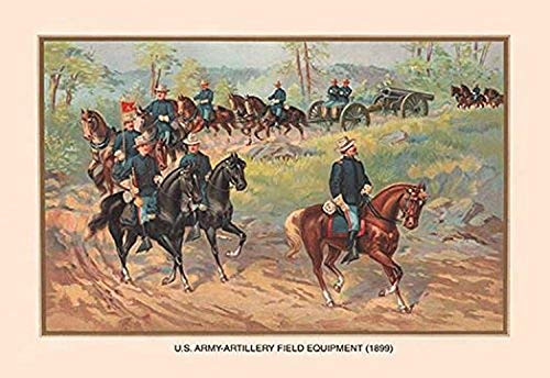 Buyenlarge U.S. Army Artillery Field Equipment 1899-16" X 24" Fine Art Giclee Print