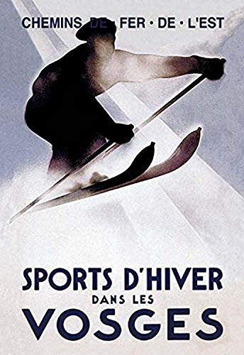 Buyenlarge 0-587-02638-3-G1624 Sports d'Hiver Dans les Vosges Fine Art Giclee Print, 16" x 24"