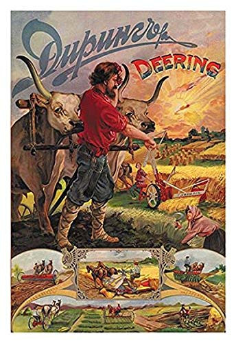 Buyenlarge 0-587-03319-3-P1218 Deering Plows Paper Poster, 12" x 18"