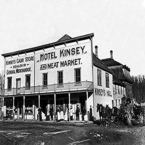 Buyenlarge 0-587-03509-9-G1827 'Hotel Kinsey & Meat Market' Giclee Fine Art Print, 18" x 27"