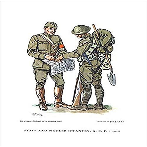 Buyenlarge 0-587-03915-9-G1827 'Staff & Pioneer Infantry, A. E. F, 1918' Giclee Fine Art Print, 18" x 27"