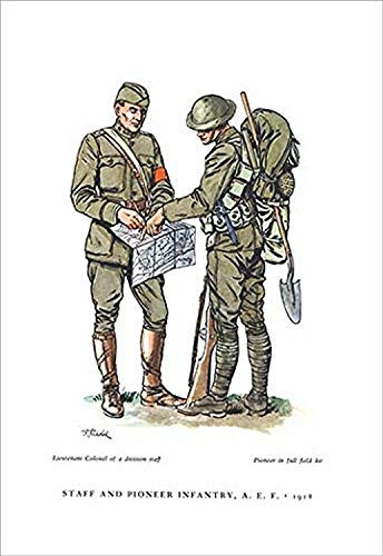 Buyenlarge 0-587-03915-9-P1218 Staff and Pioneer Infantry, A. E. F, 1918" Paper Poster, 12" x 18"