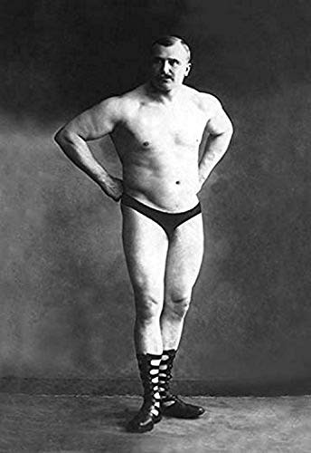 Buyenlarge Bodybuilder with Hands on Hips - 16" X 24" Fine Art Giclee Print