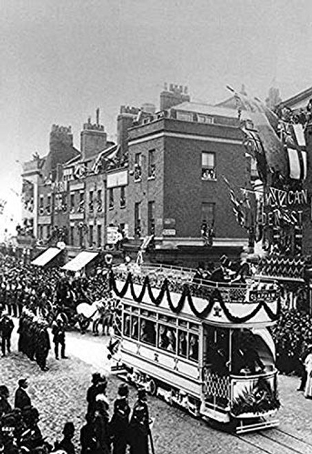 Buyenlarge First Tramway, London - 16" X 24" Fine Art Giclee Print