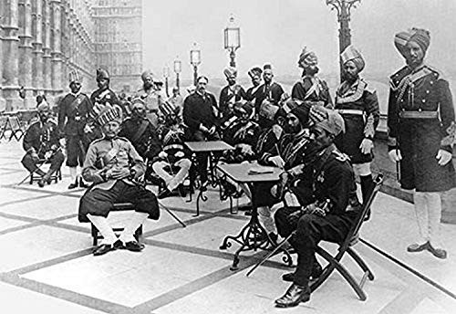 Buyenlarge 0-587-04417-9-P1218 Indian Officers, London Paper Poster, 12" x 18"