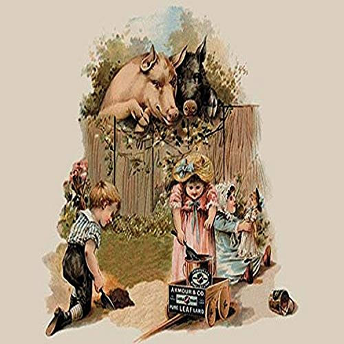 Buyenlarge 0-587-04675-9-G1827 'Curious Pigs' Giclee Fine Art Print, 18" x 27"