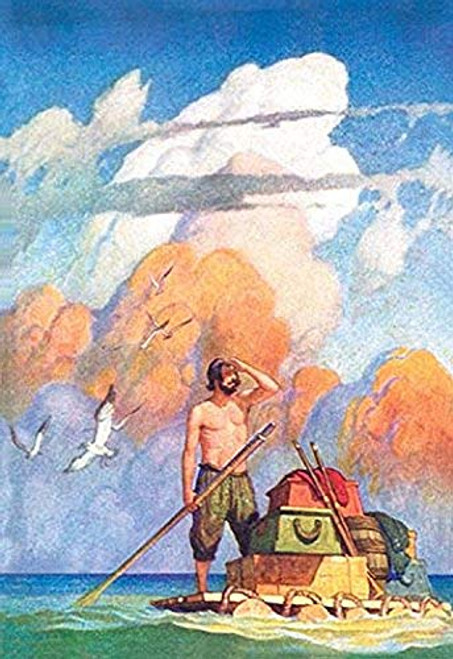 Buyenlarge 0-587-05005-5-G1624 Robinson Crusoe's Raft Fine Art Giclee Print, 16" x 24" Buyenlarge 0-587-05005-5-G1624 Robinson Crusoe's Raft Fine Art Giclee Print, 16" x 24"