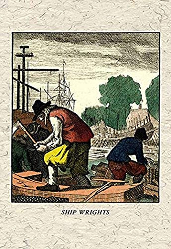 Buyenlarge Ship Wrights - 16" X 24" Fine Art Giclee Print