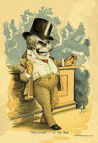 Buyenlarge Death at The Bar - 16" X 24" Fine Art Giclee Print