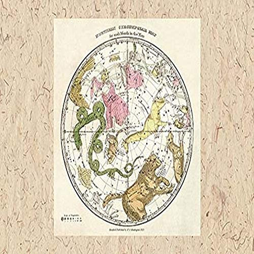 Buyenlarge 0-587-06282-7-G1827 'Northern Circumpolar Map' Giclee Fine Art Print, 18" x 27"