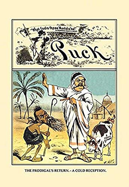 Buyenlarge 0-587-06457-9-P1218 Puck Magazine: The Prodigal's Return Paper Poster, 12" x 18" Buyenlarge 0-587-06457-9-P1218 Puck Magazine: The Prodigal's Return Paper Poster, 12" x 18"