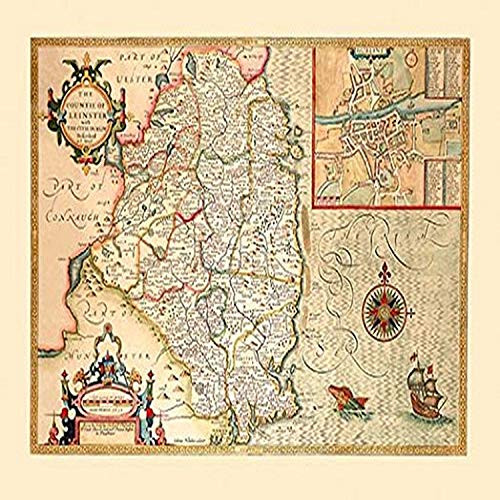 Buyenlarge 0-587-06685-7-G1827 'The Countie of Leinster-Ireland' Giclee Fine Art Print, 18" x 27"