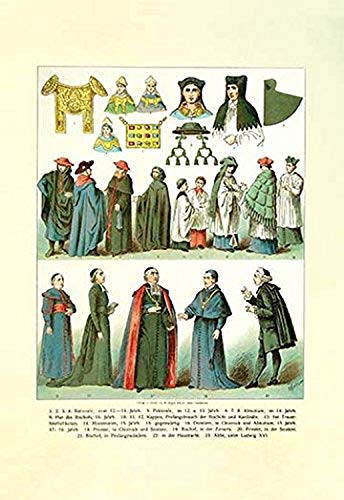 Buyenlarge 0-587-06975-9-P1218 Clergy, Parisioners, Headwear Paper Poster, 12" x 18"