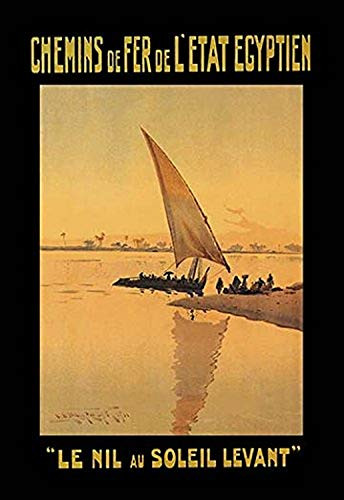 Buyenlarge 0-587-07313-6-P1827 Le Nil au Soleil Levant (Sunrise on The Nile) Paper Poster, 18" x 27"