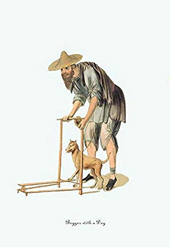Buyenlarge 0-587-07554-6-P1218 Beggar with a Dog Paper Poster, 12" x 18"