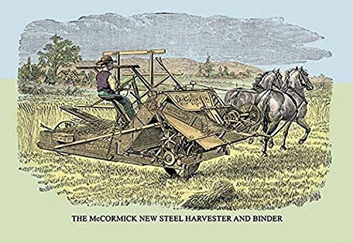 Buyenlarge 0-587-07578-3-P1827 The McCormick New Steel Harvester and Binder Paper Poster, 18" x 27" Buyenlarge 0-587-07578-3-P1827 The McCormick New Steel Harvester and Binder Paper Poster, 18" x 27"