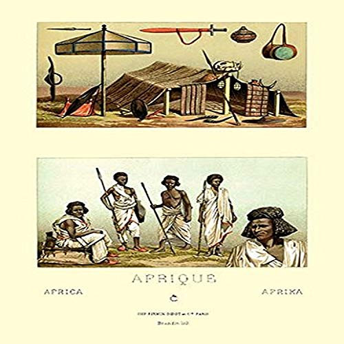 Buyenlarge Members of Tribe and Typical Shelter - 8" X 12" Fine Art Giclee Print