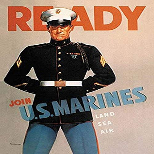 Buyenlarge 0-587-07740-9-G1827 'Ready: Join U.S. Marines' Giclee Fine Art Print, 18" x 27"