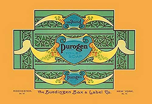 Buyenlarge 0-587-08035-3-P1218 Purogen Toilet Soap Paper Poster, 12" x 18"