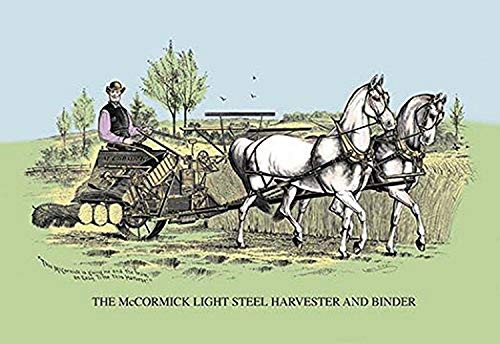 Buyenlarge 0-587-08156-2-P1827 The McCormick Light Steel Harvester and Binder Paper Poster, 18" x 27" Buyenlarge 0-587-08156-2-P1827 The McCormick Light Steel Harvester and Binder Paper Poster, 18" x 27"