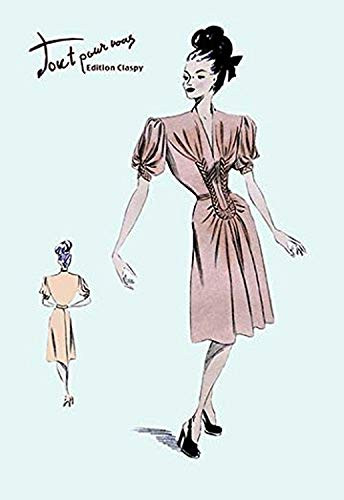 Buyenlarge 0-587-08591-6-P1218 Party Dress with Pleats Paper Poster, 12" x 18"