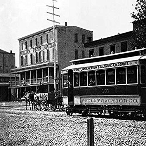 Buyenlarge 0-587-08610-6-G1827 'Horse Drawn Trolley, Philadelphia, PA' Giclee Fine Art Print, 18" x 27"