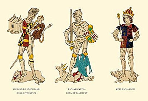 Buyenlarge 0-587-08751-x-P1218 Richard De Beauchamp, Richard Nevil and King Richard III Paper Poster, 12" x 18"