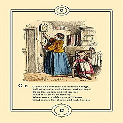 Buyenlarge 0-587-09021-9-G1827 'Little Lily's Alphabet: Clocks and Watches' Giclee Fine Art Print, 18" x 27"