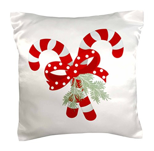 3dRose pc_35816_1 Crossed Peppermint Candy Canes-Pillow Case, 16 by 16" 3dRose pc_35816_1 Crossed Peppermint Candy Canes-Pillow Case, 16 by 16"