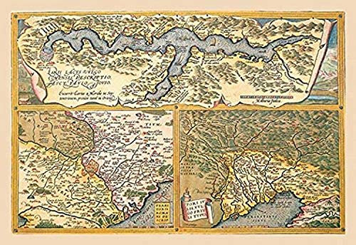 Buyenlarge 0-587-09059-6-P1827 Maps of Rome Paper Poster, 18" x 27"