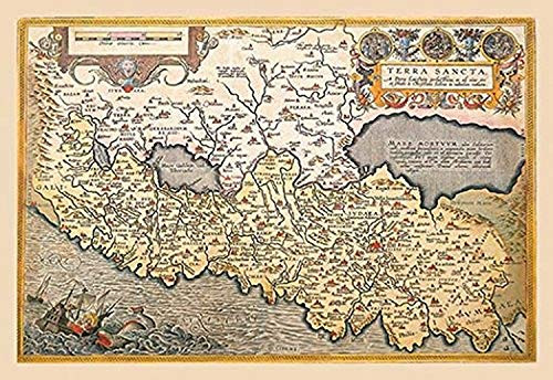 Buyenlarge 0-587-09105-3-P1218 Map of Northern Italy Paper Poster, 12" x 18"