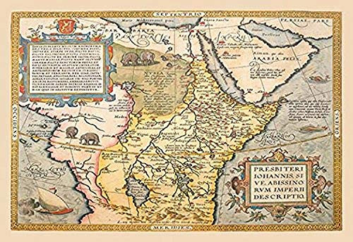 Buyenlarge 0-587-09106-1-P1827 Map of Northeastern Africa Paper Poster, 18" x 27"