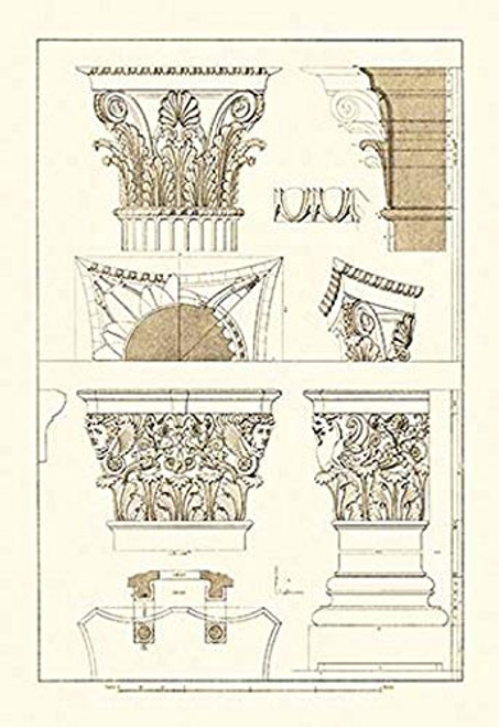 Buyenlarge 0-587-09313-7-P1218 Ancient Capitals Paper Poster, 12" x 18"