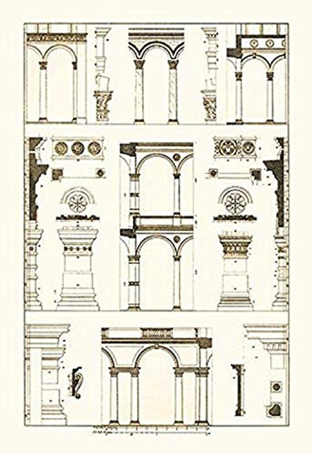 Buyenlarge 0-587-09327-7-P1827 Arcades of The Renaissance Paper Poster, 18" x 27" Buyenlarge 0-587-09327-7-P1827 Arcades of The Renaissance Paper Poster, 18" x 27"