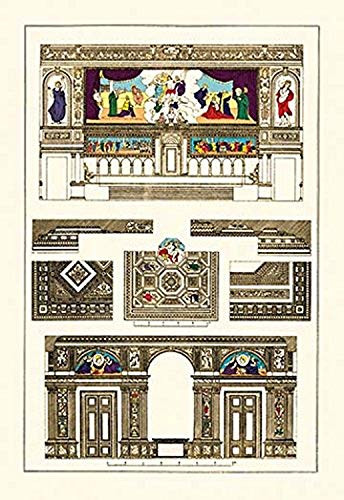 Buyenlarge 0-587-09554-7-P1827 Decoration of Large Halls, Polychrome Paper Poster, 18" x 27"