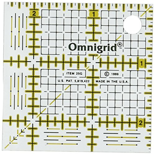 Omnigrid R25G 2-1/2-Inch by 2-1/2 -Inch Grid Ruler