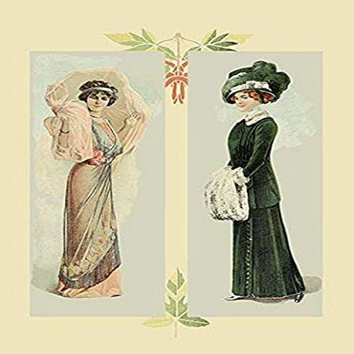 Buyenlarge 0-587-11787-7-G1827 'Lady in Pink, Lady in Green' Giclee Fine Art Print, 18" x 27"