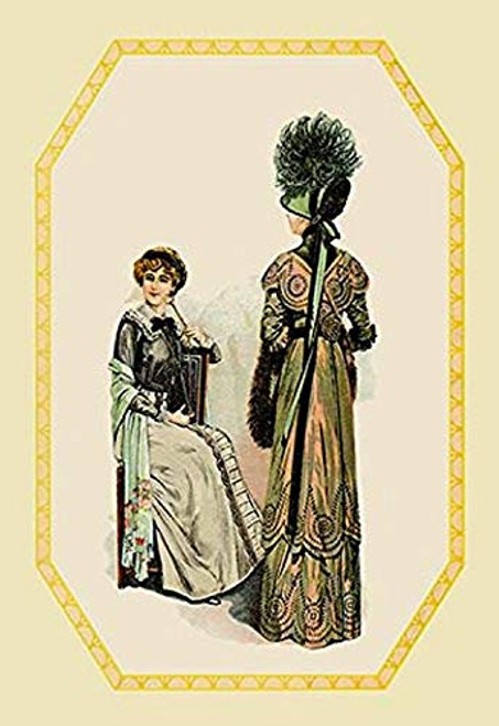 Buyenlarge 0-587-12002-9-P1218 Lady with Monocle Paper Poster, 12" x 18"