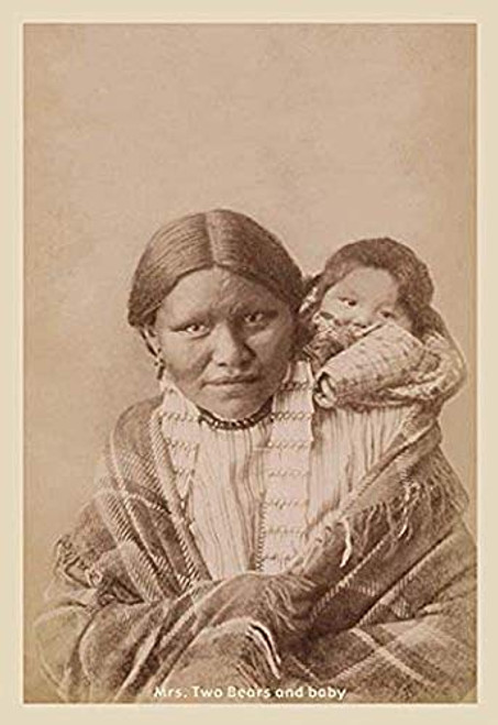 Buyenlarge 0-587-12471-7-P1218 Mrs. Two Bears and Baby Paper Poster, 12" x 18" Buyenlarge 0-587-12471-7-P1218 Mrs. Two Bears and Baby Paper Poster, 12" x 18"