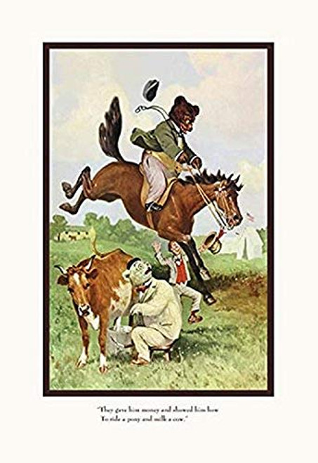 Buyenlarge Teddy Roosevelt's Bears: Teddy B and Teddy G on The Farm - 8" X 12" Fine Art Giclee Print Buyenlarge Teddy Roosevelt's Bears: Teddy B and Teddy G on The Farm - 8" X 12" Fine Art Giclee Print