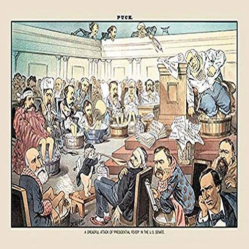 Buyenlarge 0-587-13134-9-P1827 Puck Magazine: A Dreadful Attack Paper Poster, 18" x 27"